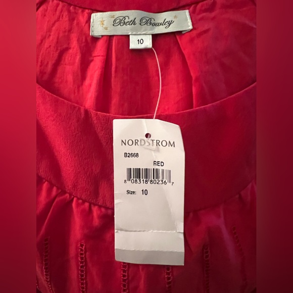 Gorgeous red dress with tie. New with tags. From Nordstroms. - Picture 2 of 11